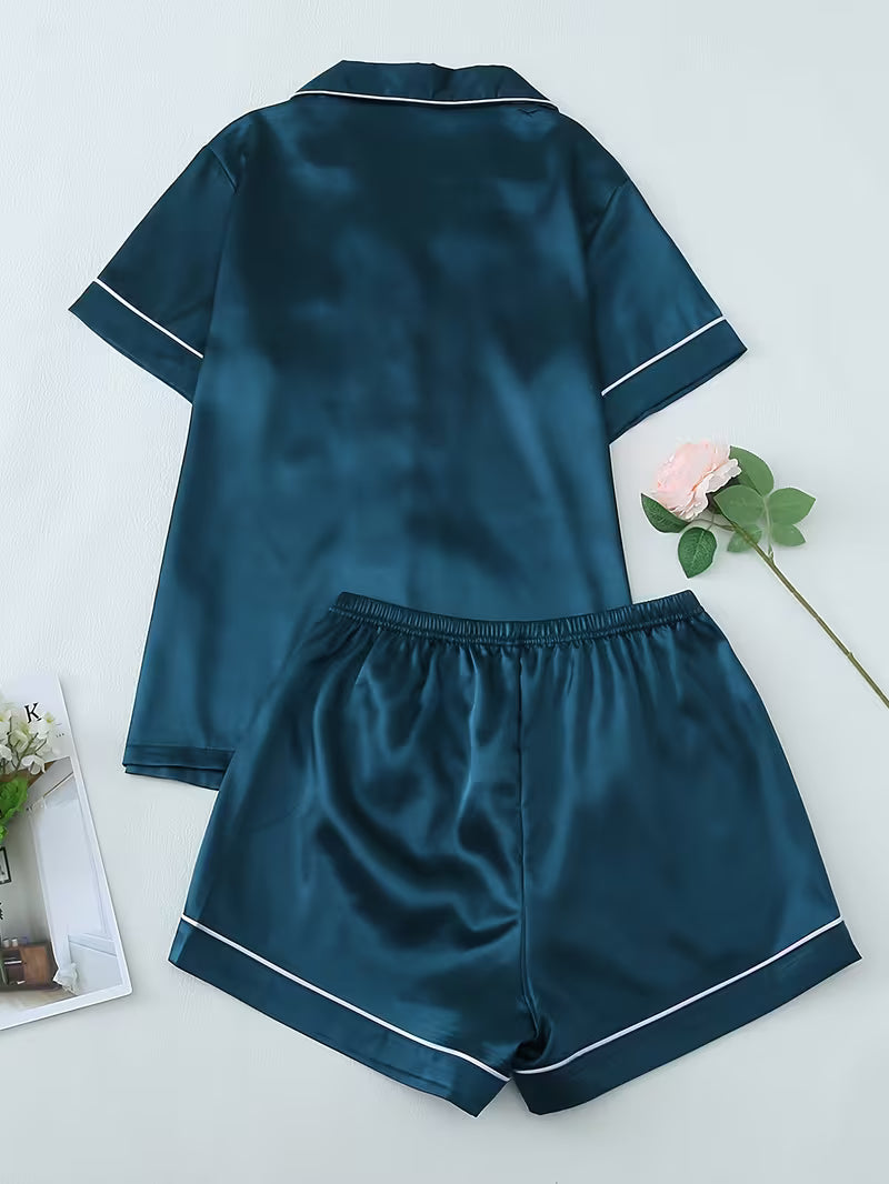 Elegant Satin Pajama Set for Women